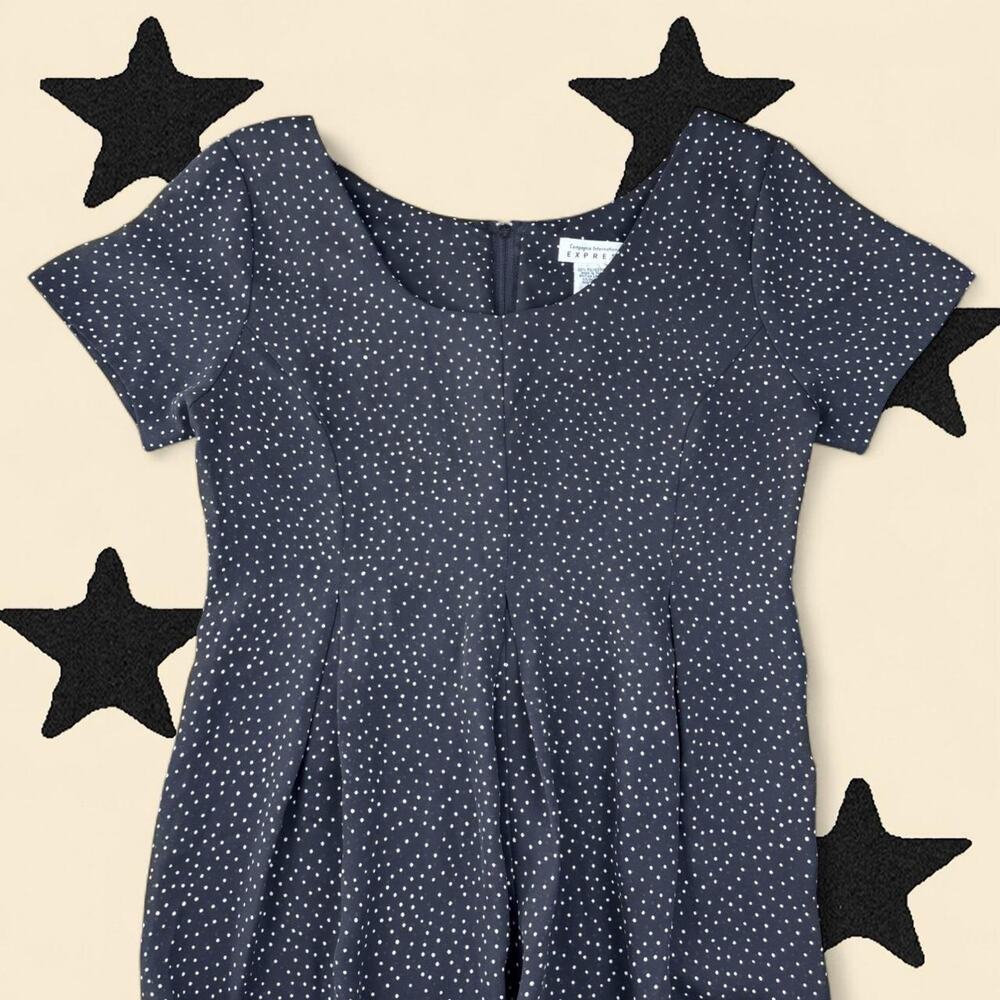 ★ Vintage Express Flowy Thin Polka Dot Jumpsuit ★